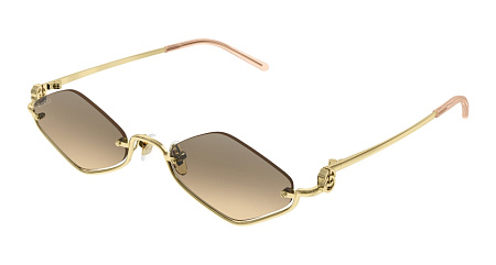Gucci GG1604S-003 53 Sunglass GOLD-GOLD-ORANGE Gucci GG1604S-003 53 Sunglass GOLD-GOLD-ORANGE