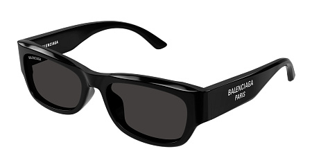 Balenciaga BB0390SK-001 56 Sunglass BLACK-BLACK-GREY Balenciaga BB0390SK-001 56 Sunglass BLACK-BLACK-GREY
