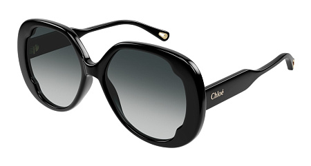 Chloe CH0195S-001 56 Sunglass BLACK-BLACK-GREY Chloe CH0195S-001 56 Sunglass BLACK-BLACK-GREY