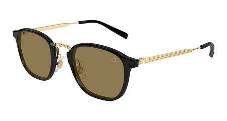 Dunhill DU0105SA-001 51 Sunglass BLACK-GOLD-BROWN