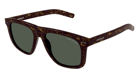 Montblanc MB0227S-002 55 Sunglass HAVANA-HAVANA-GREEN Montblanc MB0227S-002 55 Sunglass HAVANA-HAVANA-GREEN