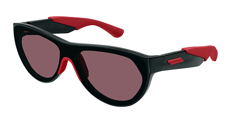 Bottega Veneta BV1234S-004 99 Sunglass BLACK-BLACK-RED