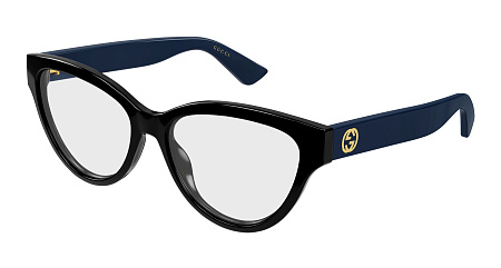 Gucci GG1581O-006 55 Optical Frame BLACK-BLUE-TRANSPARENT