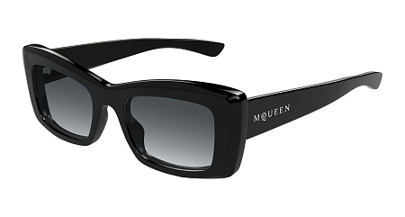 Alexander McQueen AM0526S-001 50 Sunglass BLACK-BLACK-GREY Alexander McQueen AM0526S-001 50 Sunglass BLACK-BLACK-GREY