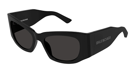 Balenciaga BB0327S-001 54 Sunglass BLACK-BLACK-GREY
