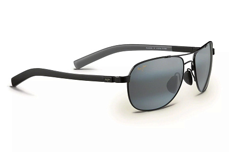 Maui Jim 327-02 58 Sunglass BLACK-BLACK-GREY