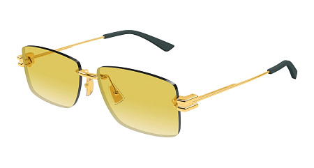 Bottega Veneta BV1126S-006 58 Sunglass GOLD-GOLD-YELLOW Bottega Veneta BV1126S-006 58 Sunglass GOLD-GOLD-YELLOW