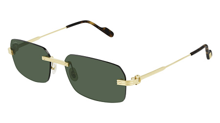 Cartier CT0271S-002 58 Sunglass GOLD-GOLD-GREEN Cartier CT0271S-002 58 Sunglass GOLD-GOLD-GREEN