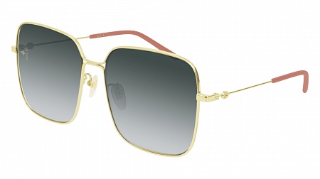 Gucci GG0443S-001 60 Sunglass GOLD-GOLD-GREY Gucci GG0443S-001 60 Sunglass GOLD-GOLD-GREY