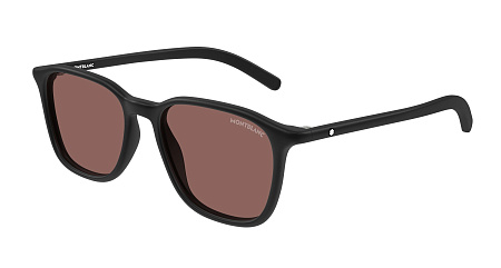 Montblanc MB0325S-005 53 Sunglass BLACK-BLACK-RED Montblanc MB0325S-005 53 Sunglass BLACK-BLACK-RED