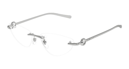 Gucci GG1702O-001 54 Optical Frame SILVER-SILVER-TRANSPARENT Gucci GG1702O-001 54 Optical Frame SILVER-SILVER-TRANSPARENT