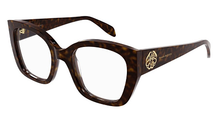 Alexander McQueen AM0379O-002 52 Optical Frame HAVANA-HAVANA-TRANSPARENT Alexander McQueen AM0379O-002 52 Optical Frame HAVANA-HAVANA-TRANSPARENT