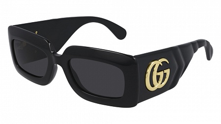 Gucci GG0811S-001 53 Sunglass BLACK-BLACK-GREY