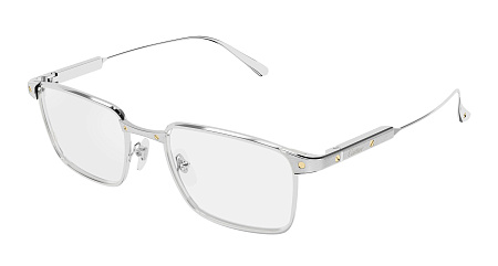 Cartier CT0613O-008 55 Optical Frame SILVER-SILVER-TRANSPARENT Cartier CT0613O-008 55 Optical Frame SILVER-SILVER-TRANSPARENT