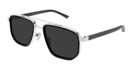 Gucci GG2073S-001 55 Sunglass SILVER-GREY-GREY