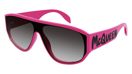 Alexander McQueen AM0386S-004 99 Sunglass FUCHSIA-FUCHSIA-GREY