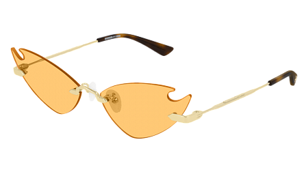 McQ MQ0222S-002 64 Sunglass GOLD-GOLD-ORANGE