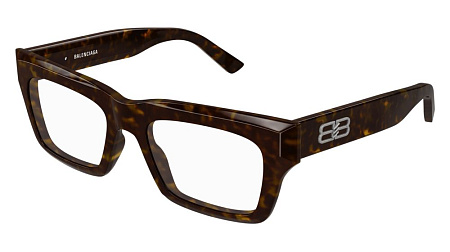 Balenciaga BB0240O-002 52 Optical Frame HAVANA-HAVANA-TRANSPARENT