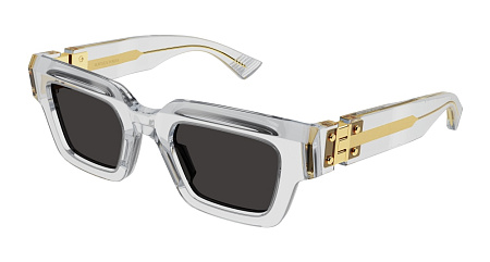 Bottega Veneta BV1230S-001 49 Sunglass CRYSTAL-CRYSTAL-GREY Bottega Veneta BV1230S-001 49 Sunglass CRYSTAL-CRYSTAL-GREY
