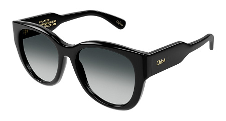 Chloe CH0192S-001 55 Sunglass BLACK-BLACK-GREY