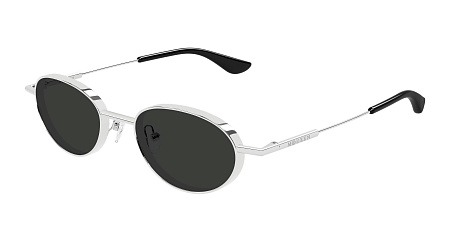Alexander McQueen AM0523S-001 50 Sunglass SILVER-SILVER-GREY