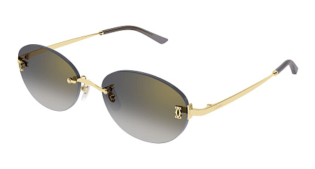 Cartier CT0642SA-001 54 Sunglass GOLD-GOLD-GREY Cartier CT0642SA-001 54 Sunglass GOLD-GOLD-GREY