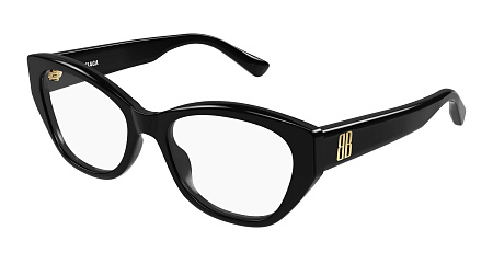 Balenciaga BB0481O-005 56 Optical Frame BLACK-BLACK-TRANSPARENT Balenciaga BB0481O-005 56 Optical Frame BLACK-BLACK-TRANSPARENT