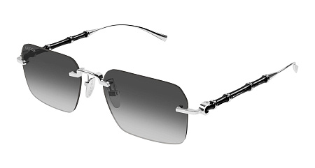 Gucci GG2154S-002 56 Sunglass SILVER-SILVER-GREY