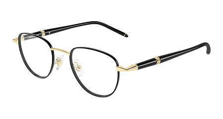 Montblanc MB0486O-001 48 Optical Frame GOLD-BLACK-TRANSPARENT Montblanc MB0486O-001 48 Optical Frame GOLD-BLACK-TRANSPARENT