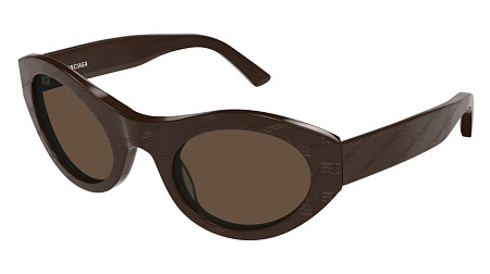 Balenciaga BB0250S-002 52 Sunglass BROWN-BROWN-BROWN