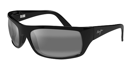 Maui Jim 202-02 65 Sunglass BLACK-BLACK-GREY
