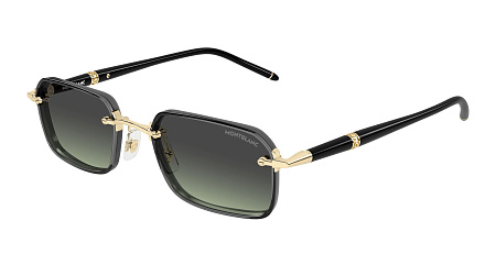 Montblanc MB0483S-004 54 Sunglass GOLD-BLACK-GREY