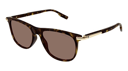 Montblanc MB0216S-002 56 Sunglass HAVANA-HAVANA-BROWN Montblanc MB0216S-002 56 Sunglass HAVANA-HAVANA-BROWN