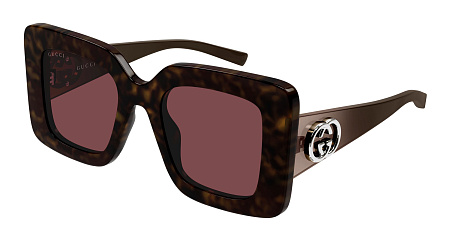 Gucci GG2025S-002 49 Sunglass HAVANA-BROWN-RED