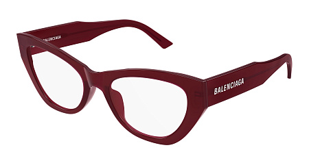 Balenciaga BB0449O-010 55 Optical Frame BURGUNDY-BURGUNDY-TRANSPARENT Balenciaga BB0449O-010 55 Optical Frame BURGUNDY-BURGUNDY-TRANSPARENT