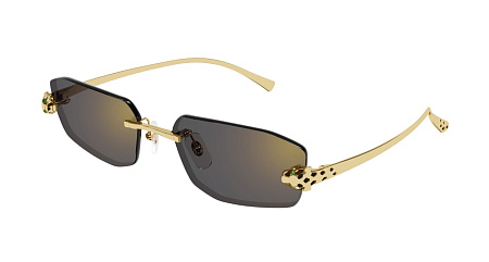 Cartier CT0474S-001 56 Sunglass GOLD-GOLD-GREY Cartier CT0474S-001 56 Sunglass GOLD-GOLD-GREY