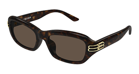 Balenciaga BB0471SK-002 55 Sunglass HAVANA-HAVANA-BROWN