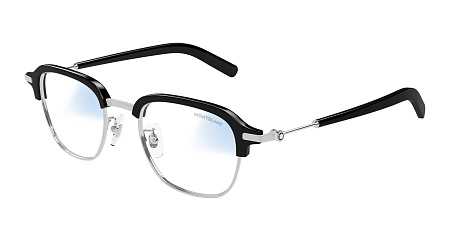 Montblanc MB0390S-001 50 Sunglass SILVER-SILVER-TRANSPARENT Montblanc MB0390S-001 50 Sunglass SILVER-SILVER-TRANSPARENT