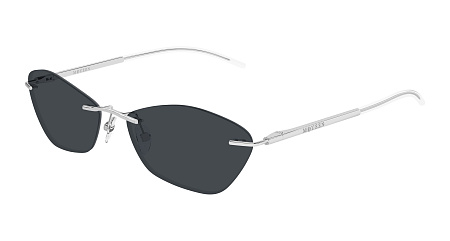 Alexander McQueen AM0525S-001 57 Sunglass SILVER-SILVER-GREY