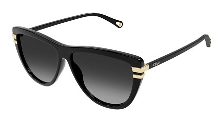 Chloe CH0203S-001 59 Sunglass BLACK-BLACK-GREY Chloe CH0203S-001 59 Sunglass BLACK-BLACK-GREY