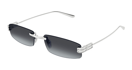 Balenciaga BB0488S-002 57 Sunglass SILVER-SILVER-SMOKE Balenciaga BB0488S-002 57 Sunglass SILVER-SILVER-SMOKE