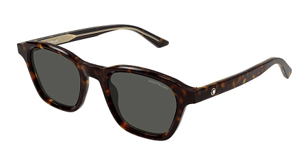 Montblanc MB0384S-002 50 Sunglass HAVANA-HAVANA-GREY