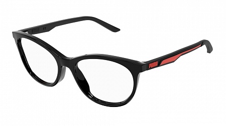 Puma PJ0062O-001 52 Optical Frame BLACK-BLACK-TRANSPARENT
