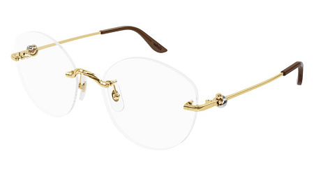Cartier CT0376O-001 56 Optical Frame GOLD-GOLD-TRANSPARENT