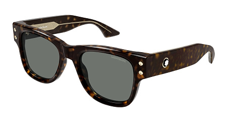 Montblanc MB0381S-002 54 Sunglass HAVANA-HAVANA-GREY Montblanc MB0381S-002 54 Sunglass HAVANA-HAVANA-GREY