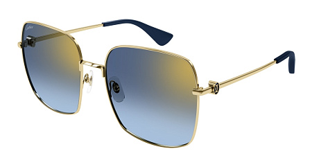 Cartier CT0401S-005 60 Sunglass GOLD-GOLD-BLUE Cartier CT0401S-005 60 Sunglass GOLD-GOLD-BLUE