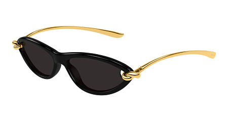 Bottega Veneta BV1390S-001 56 Sunglass BLACK-GOLD-GREY