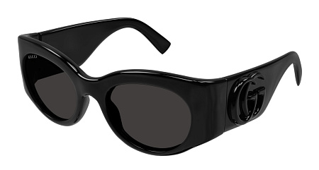 Gucci GG1544S-001 53 Sunglass BLACK-BLACK-GREY