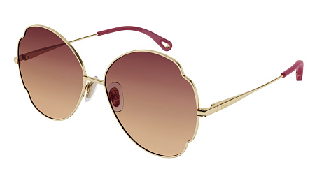 Chloe CH0093S-004 60 Sunglass GOLD-GOLD-RED Chloe CH0093S-004 60 Sunglass GOLD-GOLD-RED