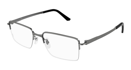 Cartier CT0554O-003 56 Optical Frame RUTHENIUM-RUTHENIUM-TRANSPARENT